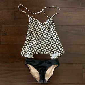 Vanilla/Beach Girls Tankini. XS. VGUC.